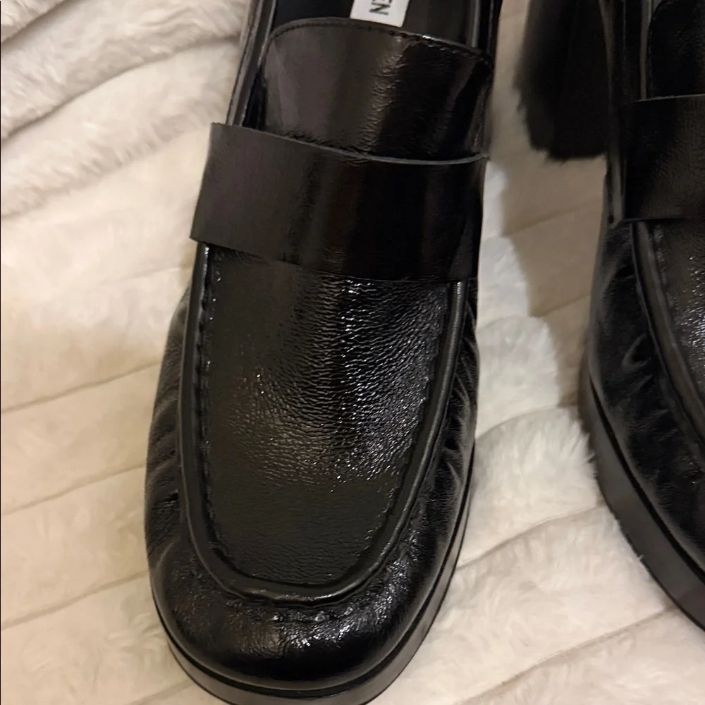 Steve Madden Shiny Black Loafers